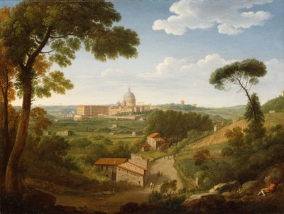The Vatican from Monte Mario (oil on canvas)