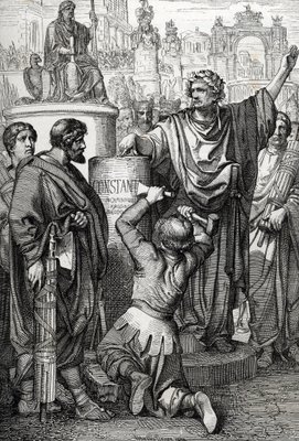 The foundation of Constantinople by Emperor Constantine the Great who