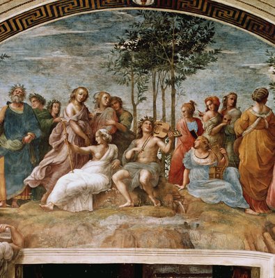 Parnassus, from the Stanza della Segnatura, 1510-11