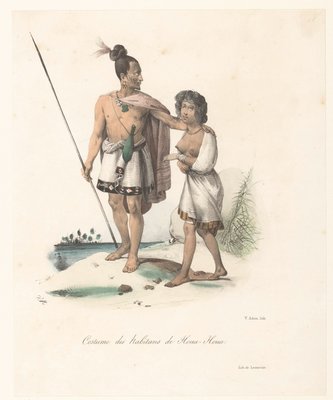 Clothing of the inhabitants of Houa Houa New Zealand