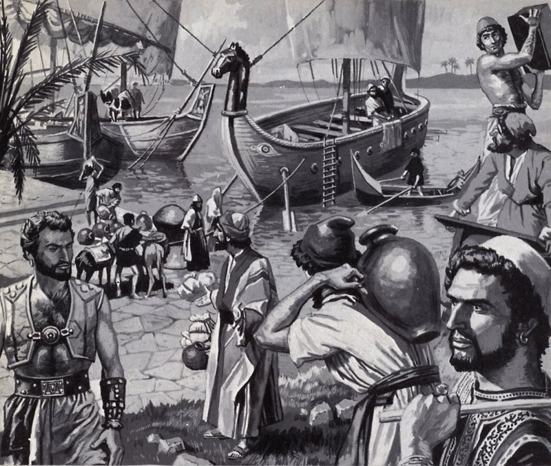 The Phoenicians: Great Explorers by English School
