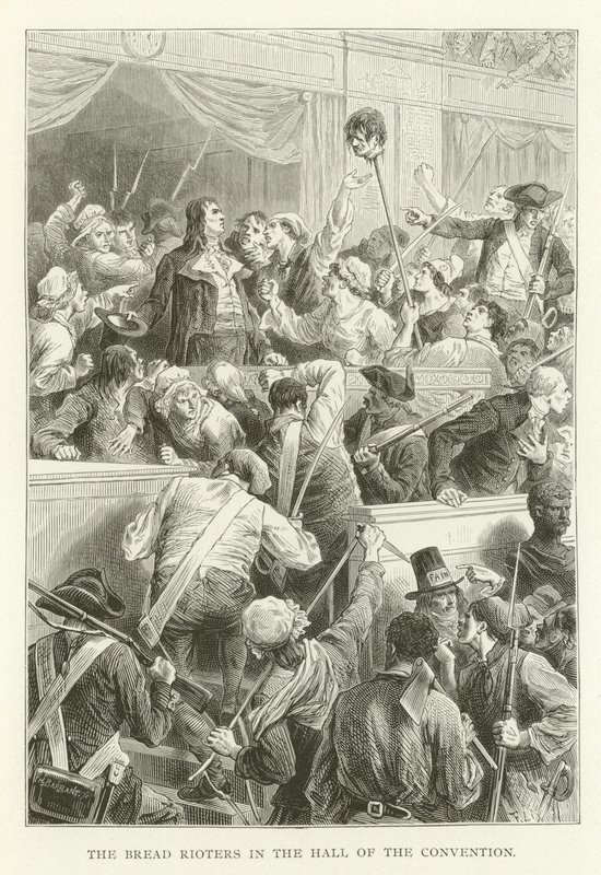 The Bread Rioters in the Hall of the Convention by (after) American School