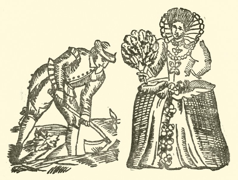 Illustration for The Roxburghe Ballads (woodcut) by (after) English School