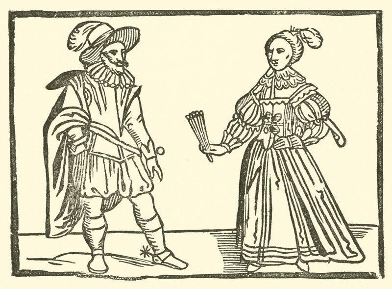 Illustration for The Roxburghe Ballads (woodcut) by (after) English School