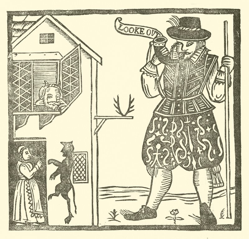Illustration for The Roxburghe Ballads (woodcut) by (after) English School