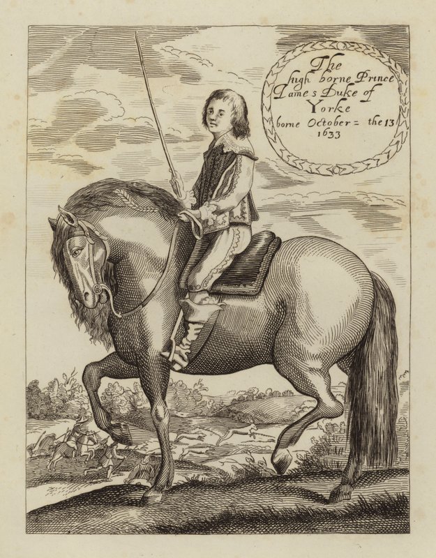 James II and VII, King of England, Scotland and Ireland, when Duke of York (etching) by (after) English School