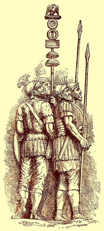 Roman soldiers, illustration for 