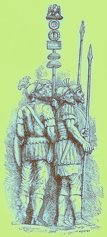 Roman soldiers, illustration for 