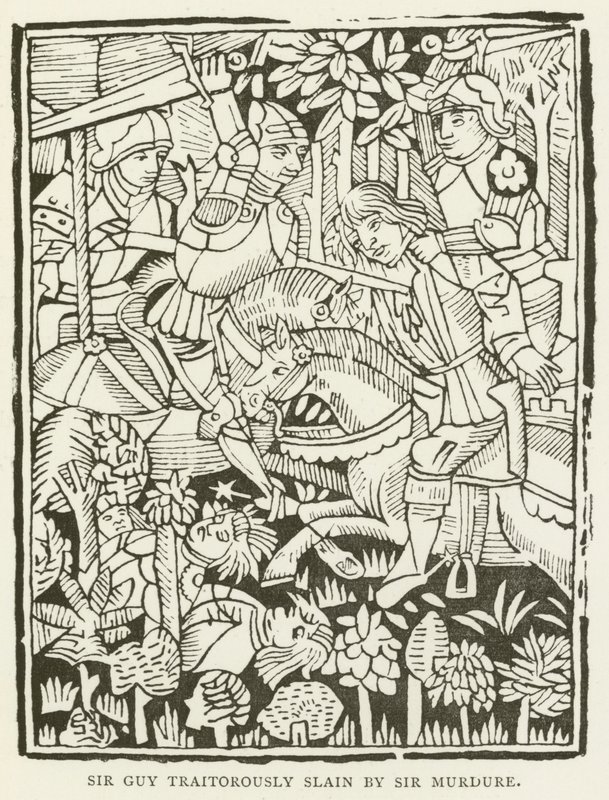 Sir Guy traitorously slain by Sir Murdure by (after) English School