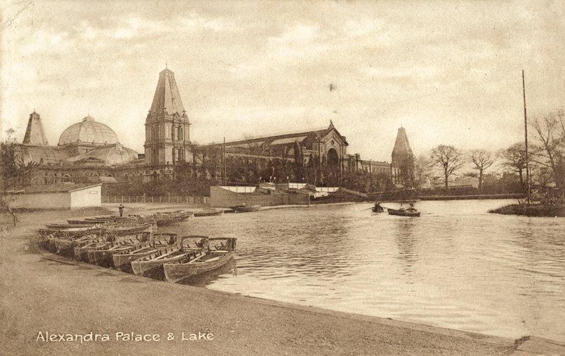 Alexandra Palace, Lake by (after) English photographer
