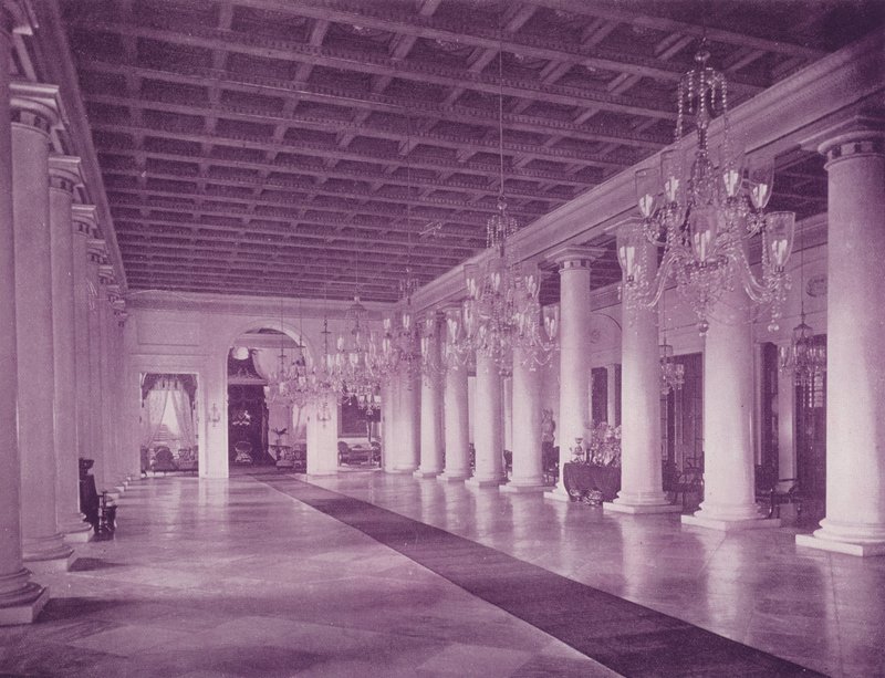 Marble Hall, Government House, Calcutta by (after) English photographer