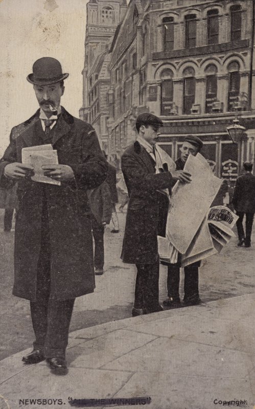 Newsboys by (after) English photographer