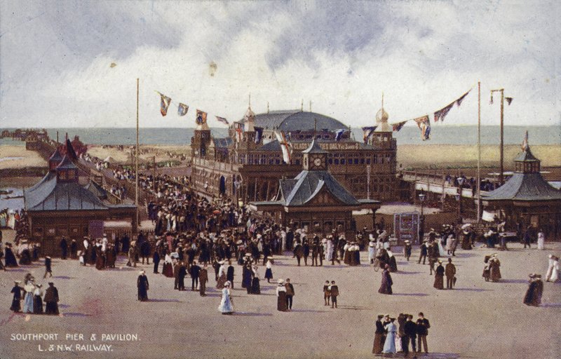 Southport Pier and Pavilion by (after) English photographer