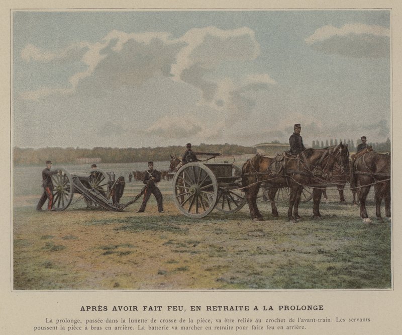 Retreat After Firing by (after) French Photographer