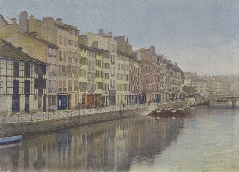 Bayonne, A Quay of the Nive by (after) French Photographer