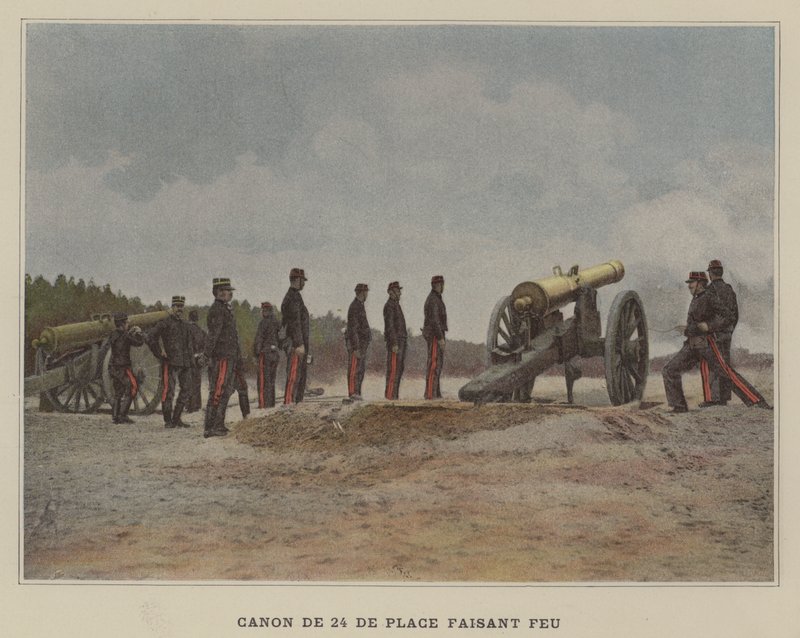 24-Pounder Cannon Firing by (after) French Photographer