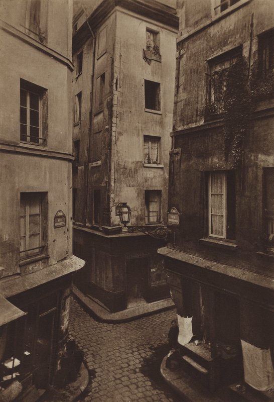 Intersection of Mondetour, Pirouette, and Petite-Truanderie Streets in 1886 by (after) French Photographer