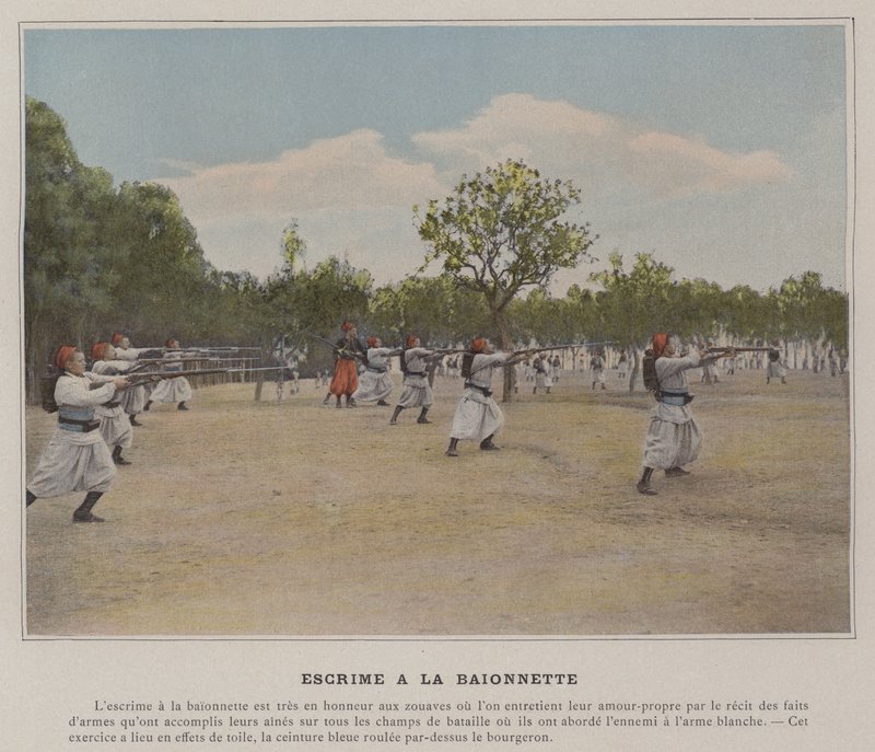 Bayonet Fencing by (after) French Photographer