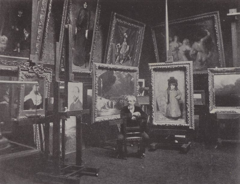 Carolus-Duran in his studio by (after) French Photographer