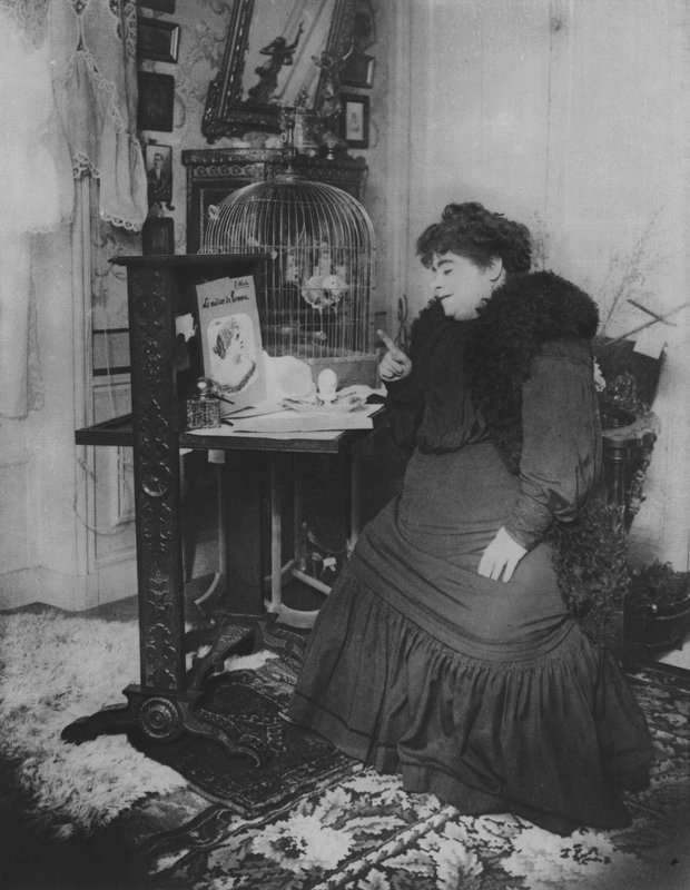 Jeanne Bloch and Her Parrot by (after) French Photographer