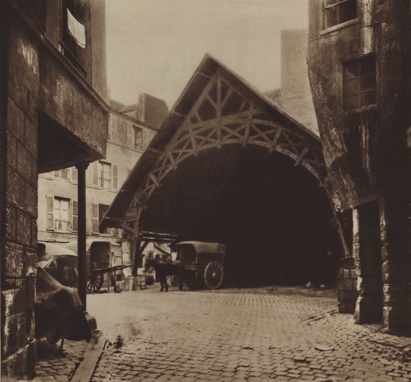 The Golden Compass Inn, Montorgueil Street by (after) French Photographer