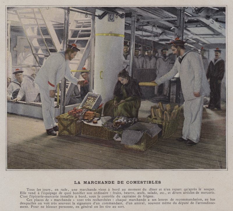 The Food Merchant by (after) French Photographer