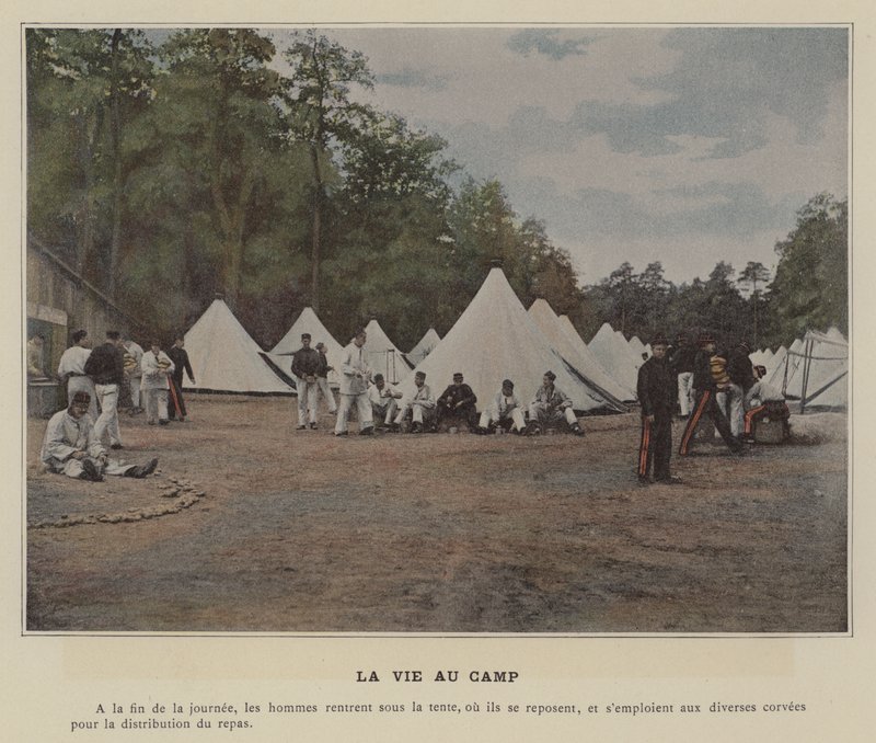 Life at the Camp by (after) French Photographer