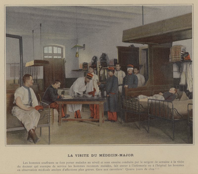 The Visit of the Major Doctor by (after) French Photographer