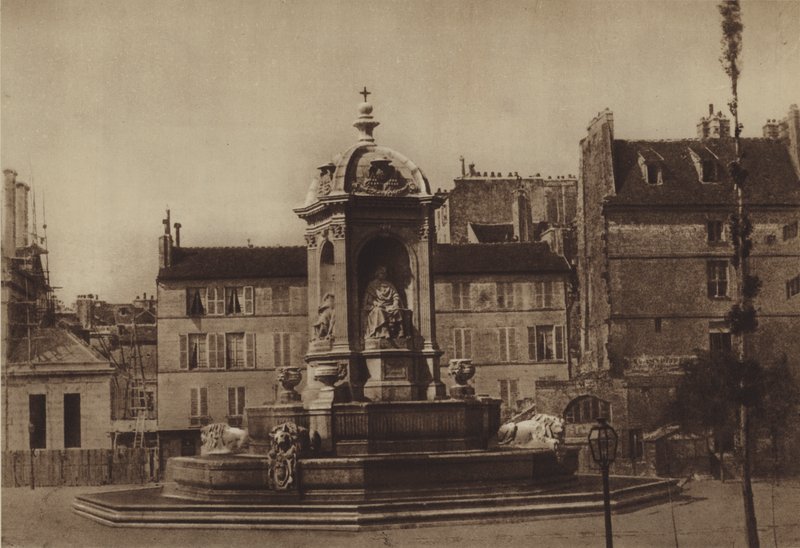 Saint-Sulpice Square in 1853 by (after) French Photographer