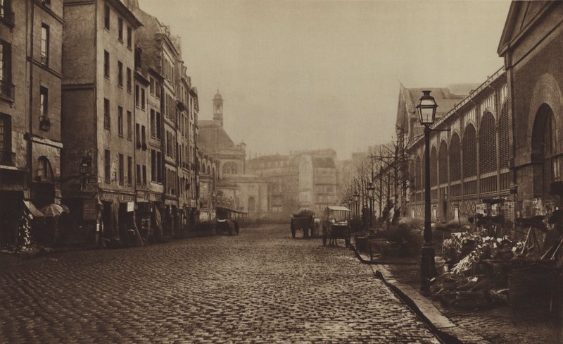 Rue de la Tonnellerie, at the Halles by (after) French Photographer