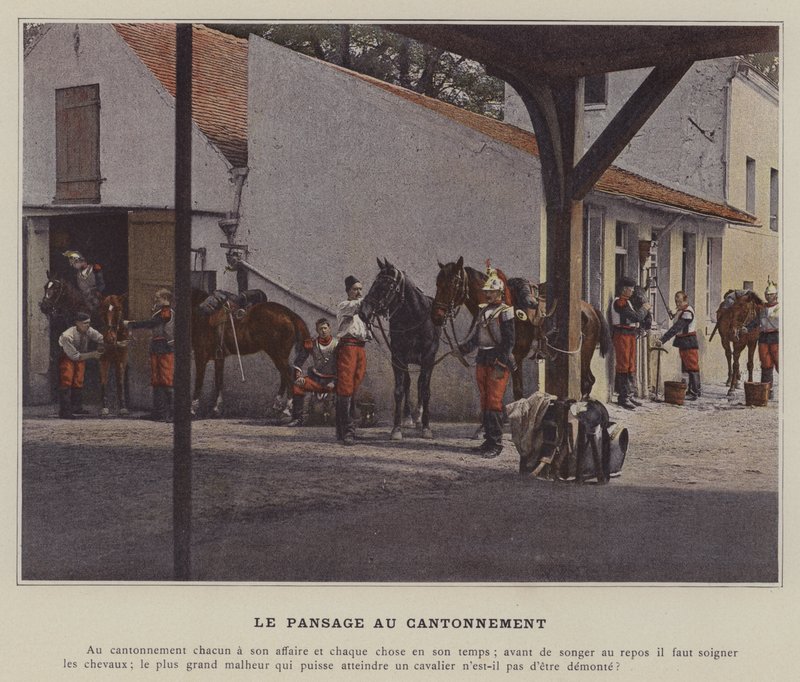Grooming at the Cantonment by (after) French Photographer