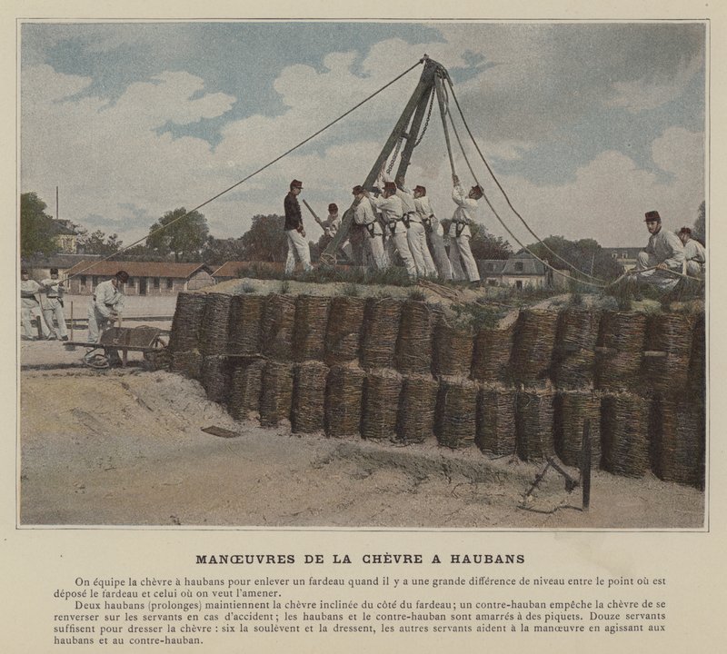 Maneuvers of the Guyed Shear Legs by (after) French Photographer