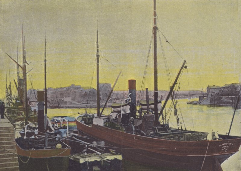 Nantes, La Fosse (coloured photo) by (after) French Photographer
