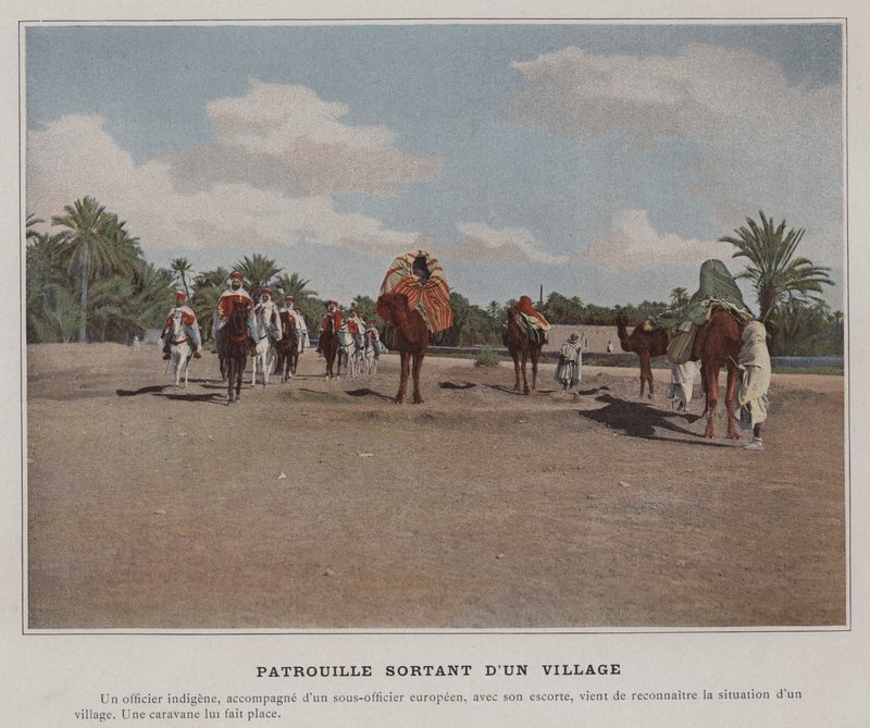 Patrol Leaving a Village by (after) French Photographer