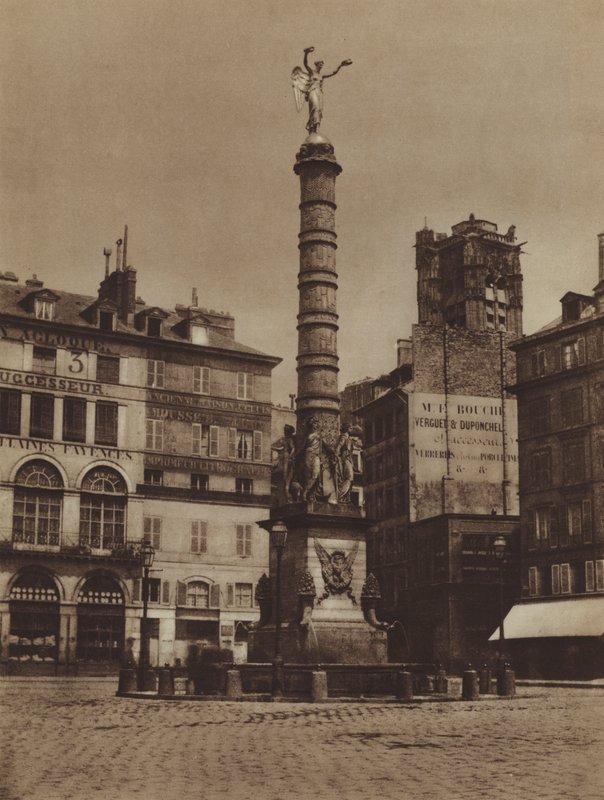 Place du Chatelet, the fountain is in its original place by (after) French Photographer