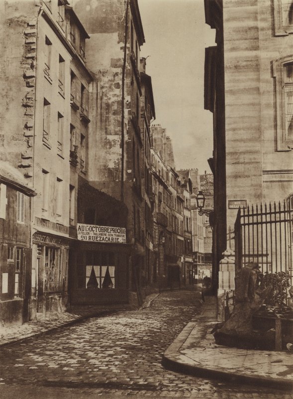 Rue Saint-Christophe in 1865, taken from the rue de la Cite by (after) French Photographer
