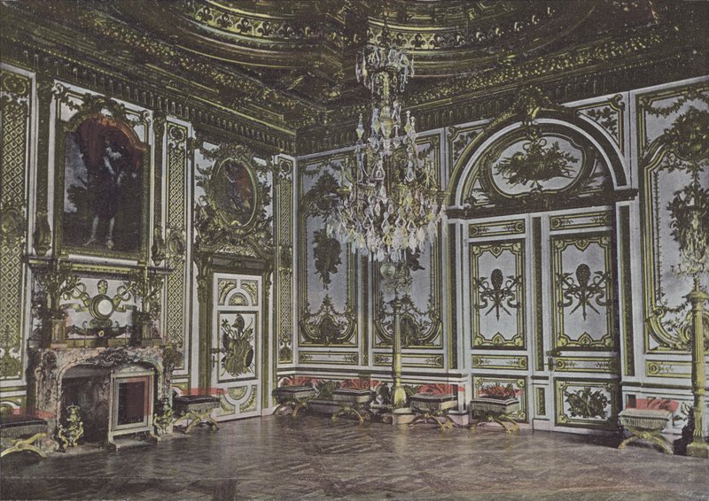 Salon Louis XIII, also called Throne Room by (after) French Photographer