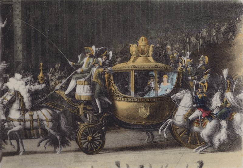 Carriage of Napoleon 1, 2 April 1810 by (after) French Photographer