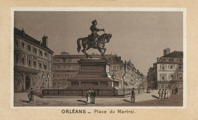 Orleans: Place du Martroi by (after) French School