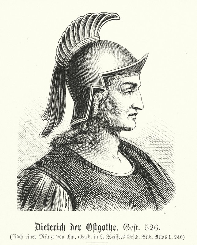 Theodoric the Ostrogoth (454-526) by (after) German School