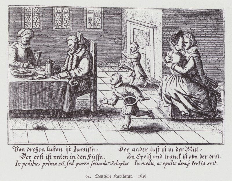 German Cartoon by (after) German School