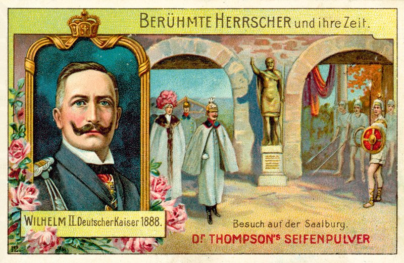 Kaiser Wilhelm II visiting the Saalburg, Germany by (after) German School