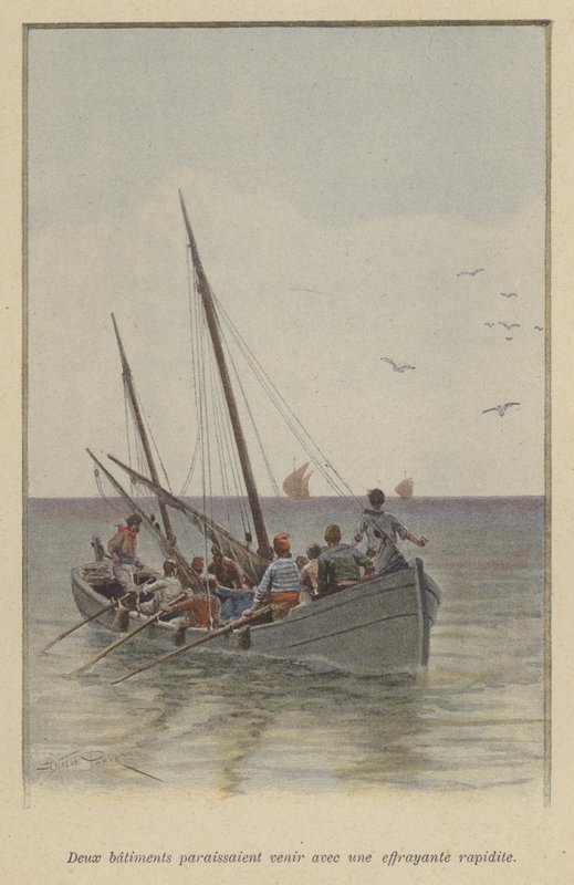Two ships approached with a frightening speed by (after) Paris