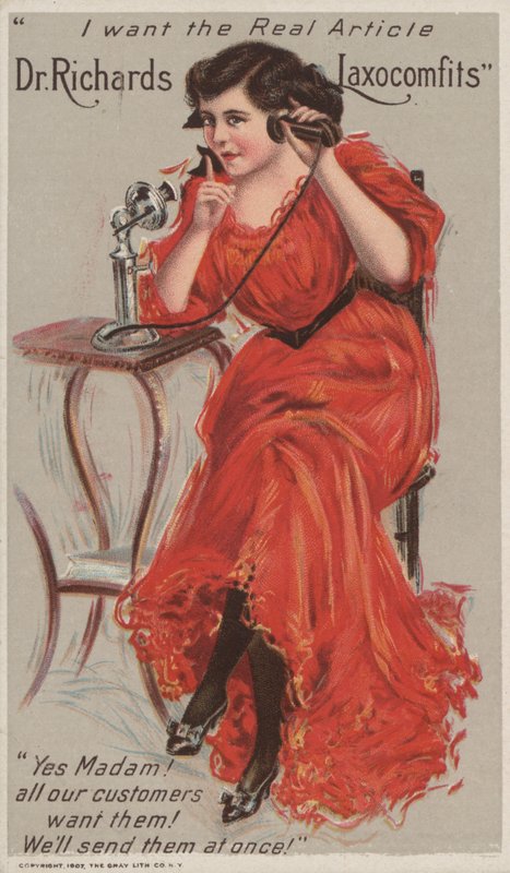 Advertisement for Dr Richards Laxocomfits by American School