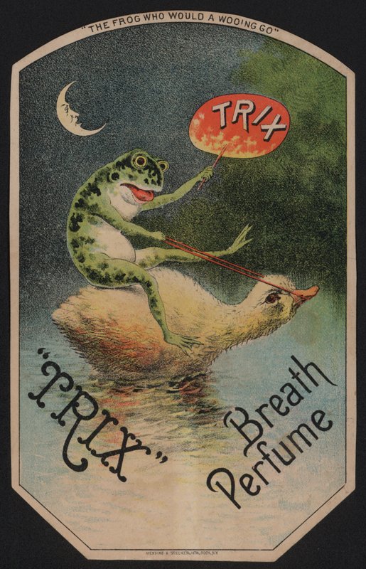 Advertisement for Trix Breath Perfume by American School