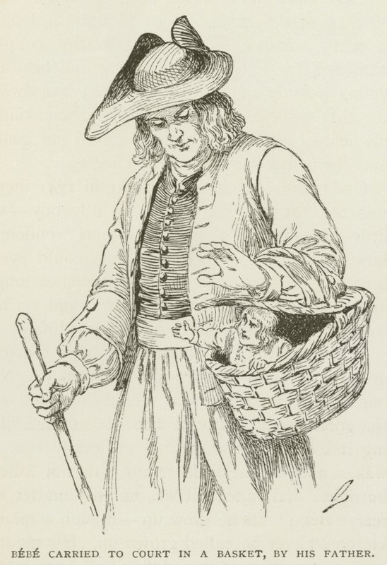 Bebe Carried to Court in a Basket, by His Father by American School