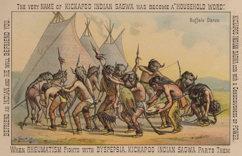 Native American Buffalo Dance by American School
