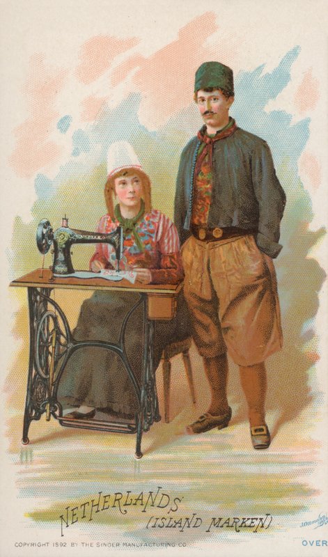 Sewing Machine, Netherlands, Island Marken by American School