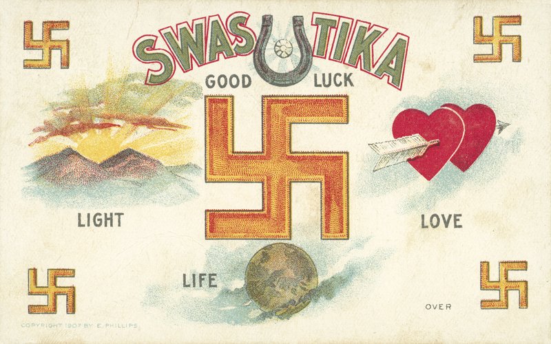 Swastika, Good Luck Emblem by American School