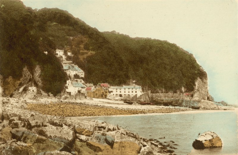 Clovelly from the Beach by English Photographer